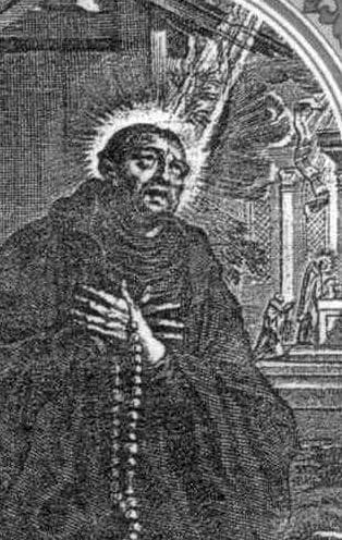 Detail Of An Antique Italian Holy Card Of Blessed Peter The Hermit Date And Artist Unknown Swiped From Santi E Beati