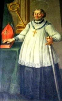 Detail of A Painting of Saint John of Bridlington Swiped From Santi E Beati