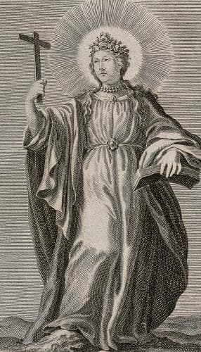 Engraving of Saint Leocadia of Toledo Date And Artist Unknown Wellcome Museum London England Swiped From Wikimedia Commons