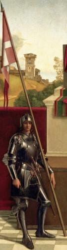 Detail of The Painting Madonna And Child Enthroned Between Saint Francis And Saint Liberalis By Giorgione C1505 Duomo Castelfranco Veneto Italy Swiped From Wikimedia Commons